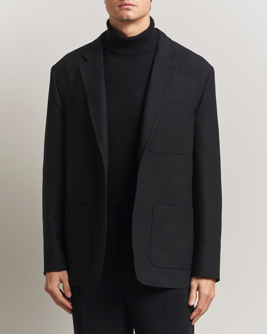 Homme | Blazers | Filippa K | Riley Wool Workwear Blazer Black