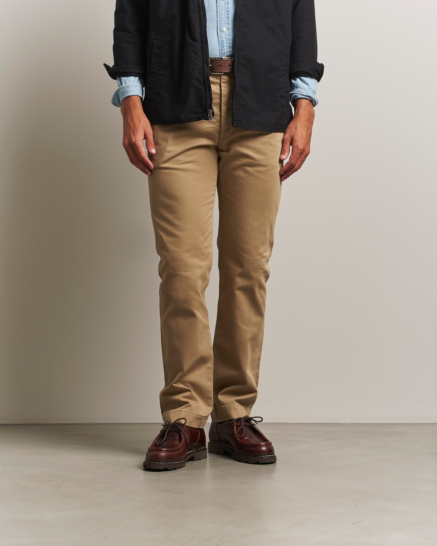 Heren | Broeken | RRL | Officers Flat Pants Military Khaki