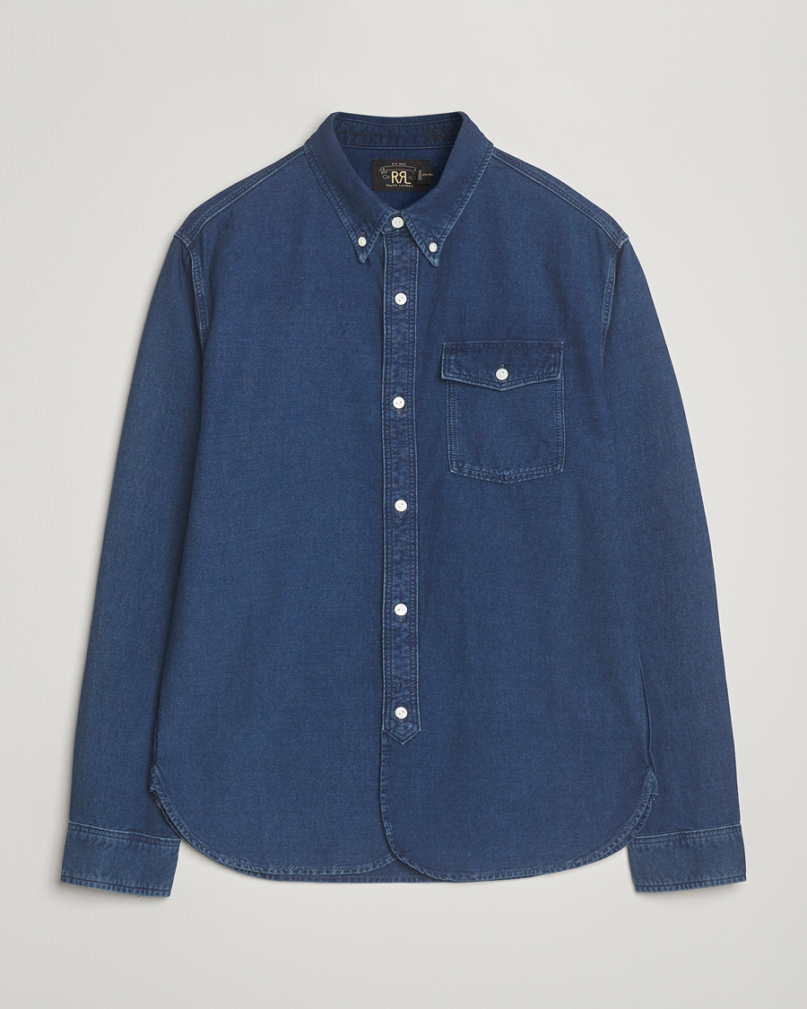 Homme | Chemises | RRL | Oxford Denim Shirt Indigo