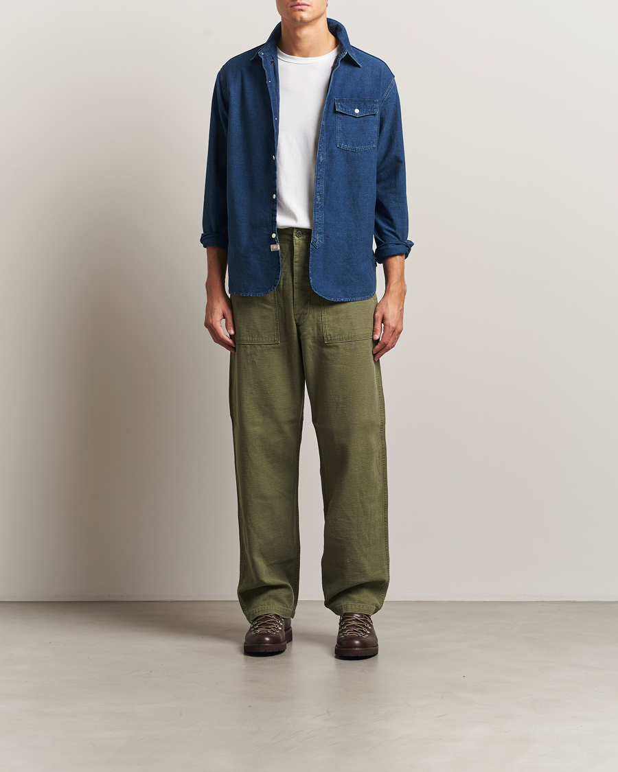 Homme | Chemises | RRL | Oxford Denim Shirt Indigo