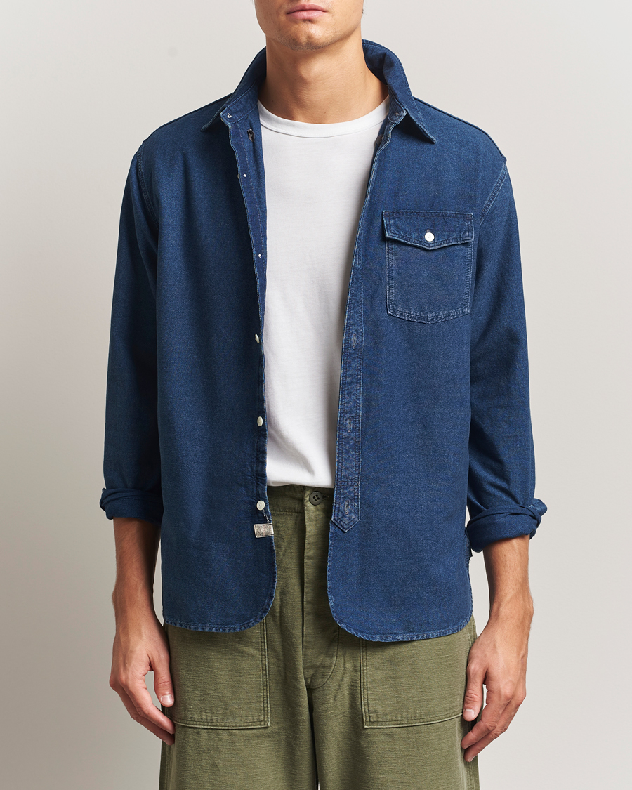 Homme | Chemises | RRL | Oxford Denim Shirt Indigo