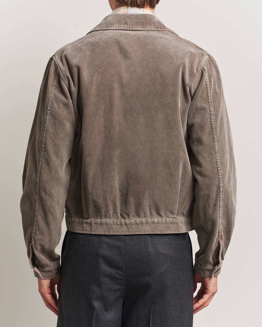 Heren | Jassen | Auralee | Corduroy Bomber Jacket Olive