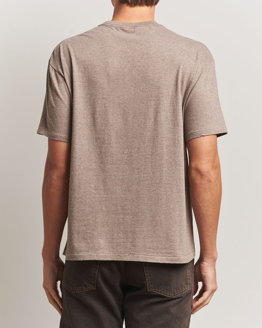 Homme | T-shirts | Auralee | Seamless Crew Neck T-Shirt Top Brown