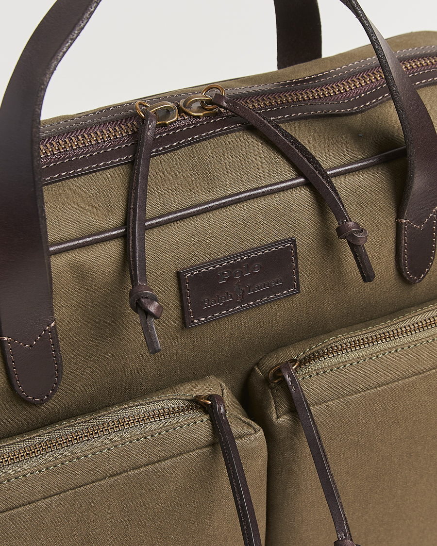 Homme | Sacs | Polo Ralph Lauren | Commuter Canvas Messenger Bag Defender Green/Brown