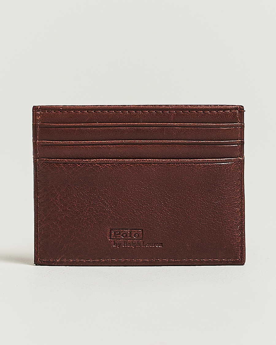 Heren | Portemonnees | Polo Ralph Lauren | Washed Heritage Card Case British Tan