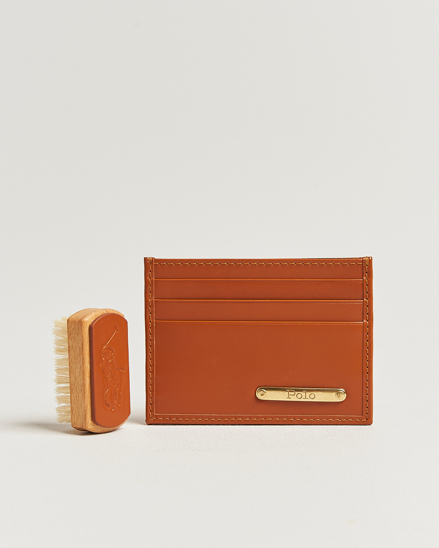Heren | Portemonnees | Polo Ralph Lauren | Bridle Leather Card Case Tan