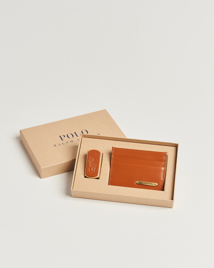 Heren | Portemonnees | Polo Ralph Lauren | Bridle Leather Card Case Tan