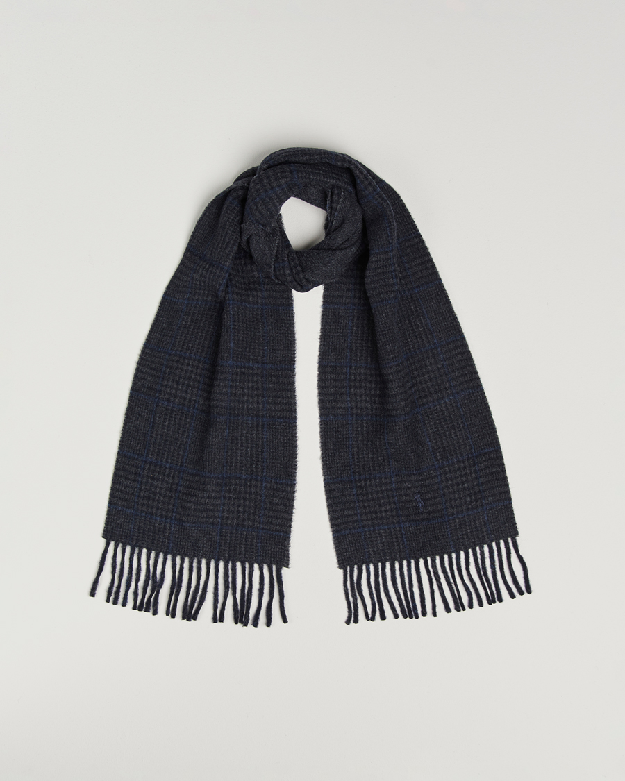 Homme | Écharpes | Polo Ralph Lauren | Wool Blend Scarf Navy Check
