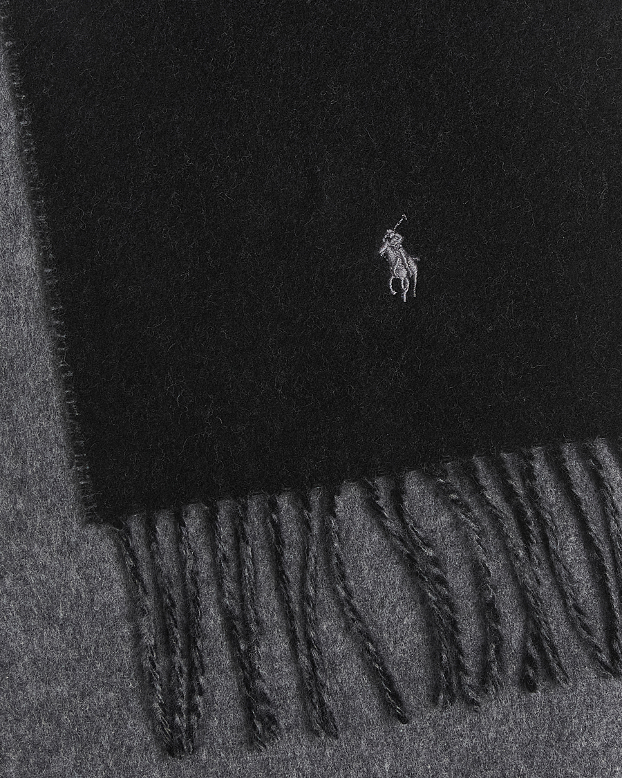 Homme | Écharpes | Polo Ralph Lauren | Reversible Wool Scarf Polo Black/Grey