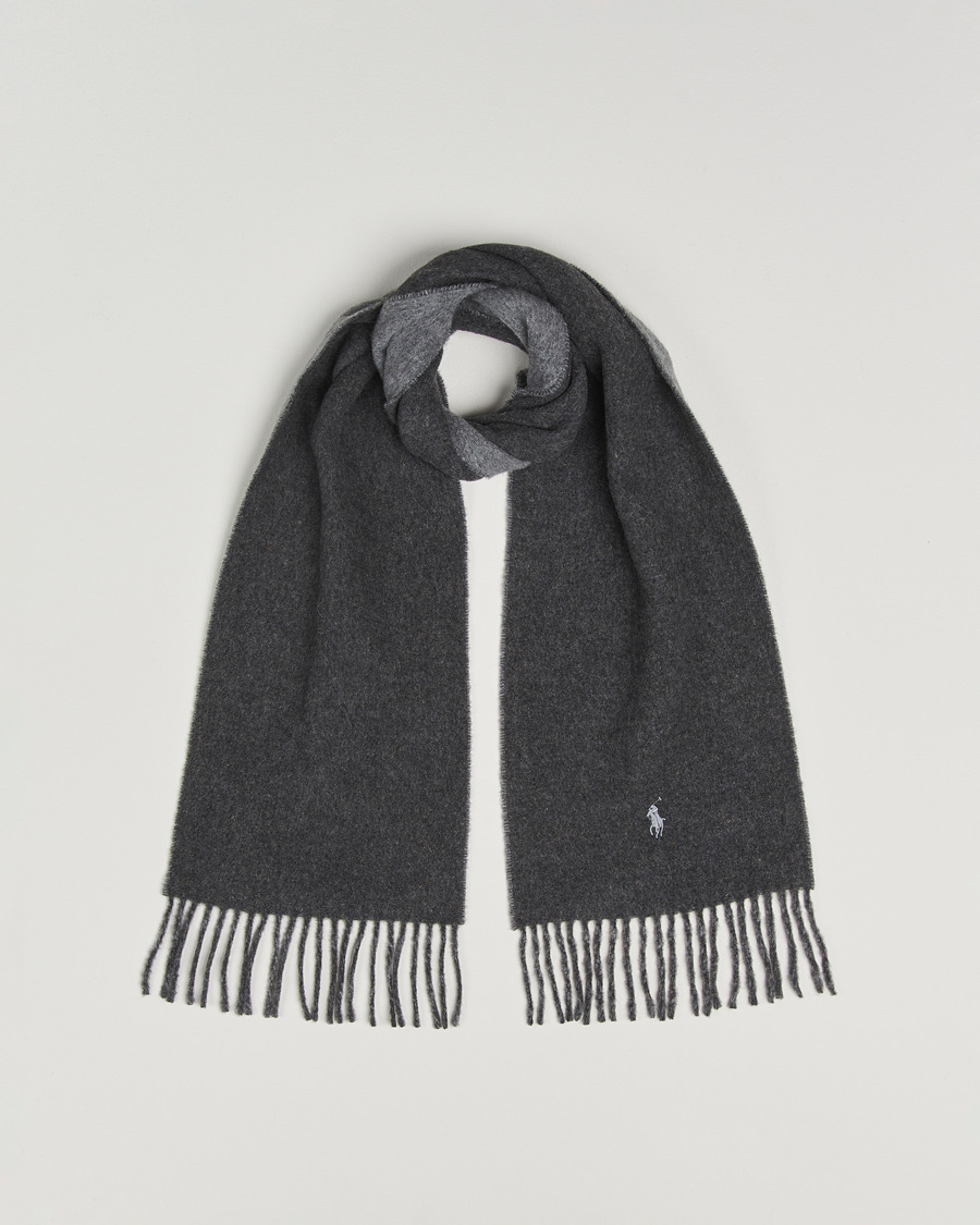 Homme | Écharpes | Polo Ralph Lauren | Reversible Wool Scarf Grey Heather