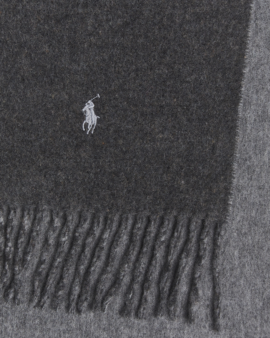 Homme | Écharpes | Polo Ralph Lauren | Reversible Wool Scarf Grey Heather