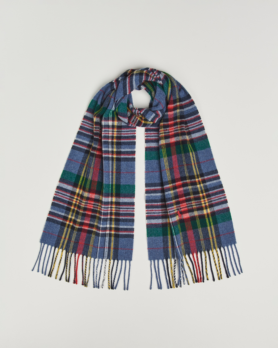Heren | Sjaals | Polo Ralph Lauren | Classic Wool Scarf Blue Multi
