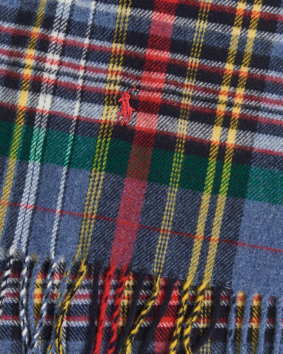 Heren | Polo Ralph Lauren Classic Wool Scarf Blue Multi | Polo Ralph Lauren | Classic Wool Scarf Blue Multi