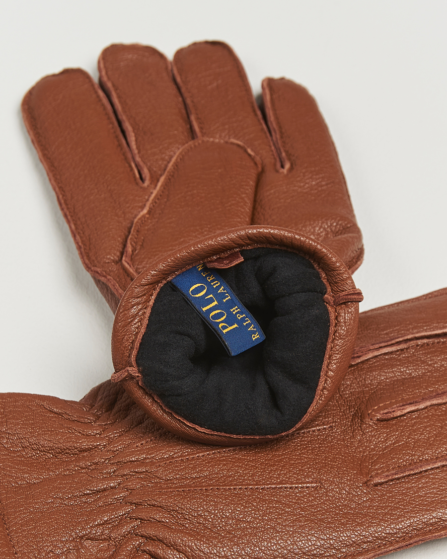 Homme | Gants | Polo Ralph Lauren | Full Grain Leather Gloves Caramel