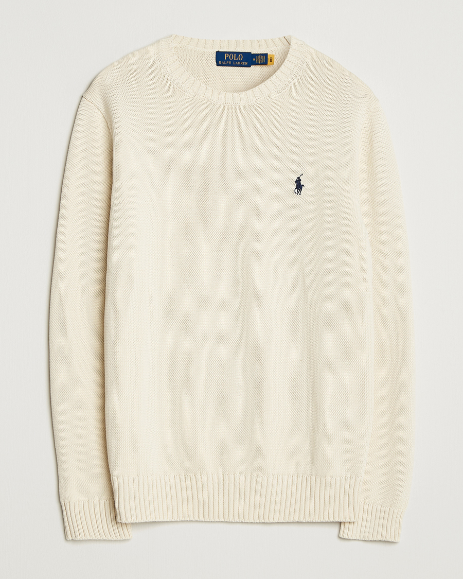 Homme | Pulls Et Tricots | Polo Ralph Lauren | Cotton Crew Neck Sweater Andover Cream
