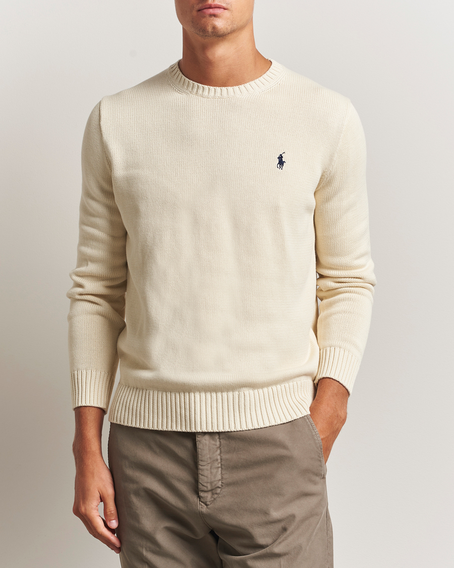 Homme | Pulls Et Tricots | Polo Ralph Lauren | Cotton Crew Neck Sweater Andover Cream