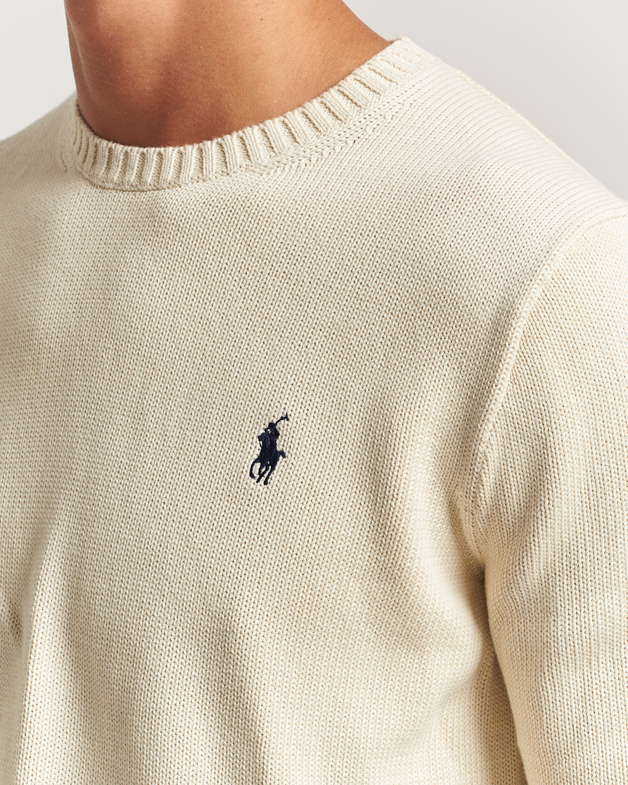 Homme | Pulls Et Tricots | Polo Ralph Lauren | Cotton Crew Neck Sweater Andover Cream