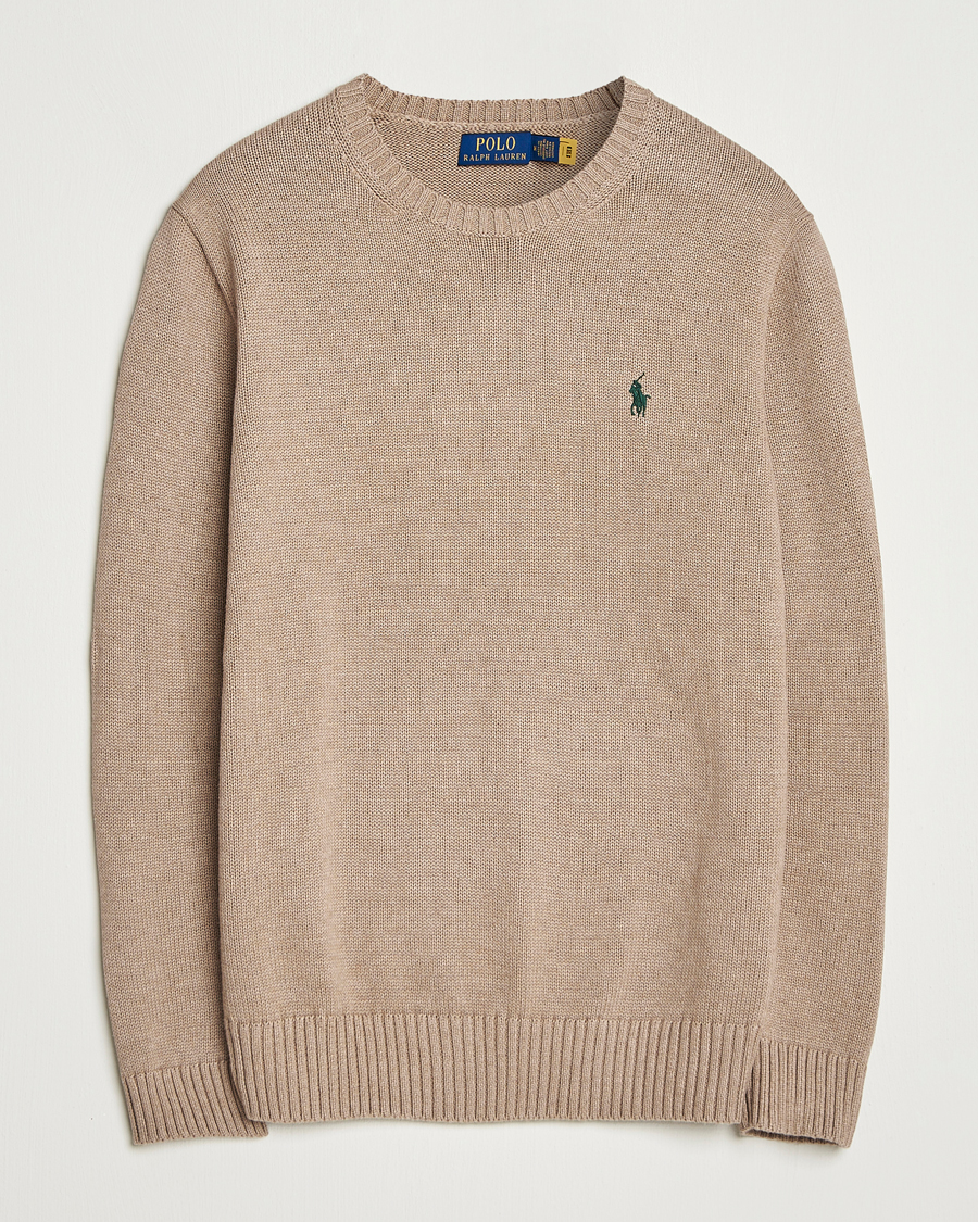 Homme | Pulls Et Tricots | Polo Ralph Lauren | Cotton Crew Neck Sweater Bronze Melange