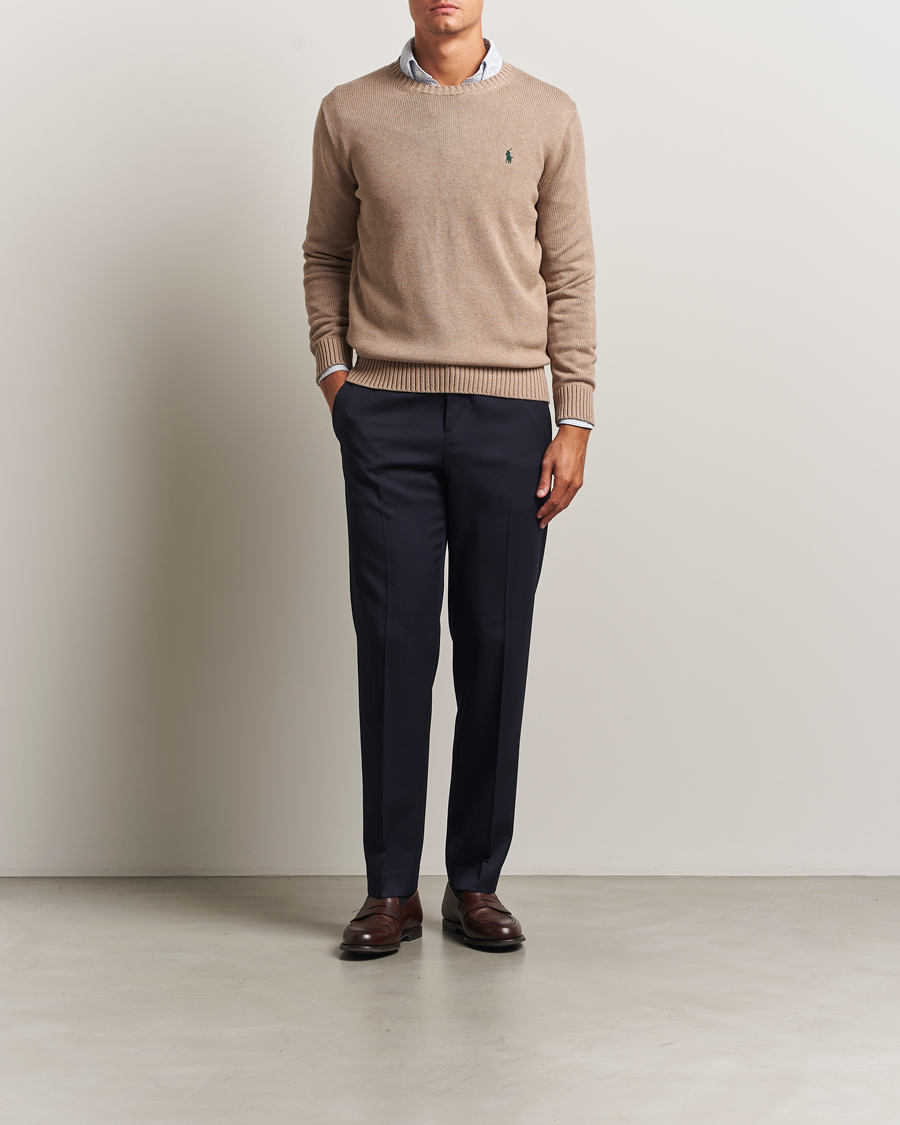 Homme | Pulls Et Tricots | Polo Ralph Lauren | Cotton Crew Neck Sweater Bronze Melange