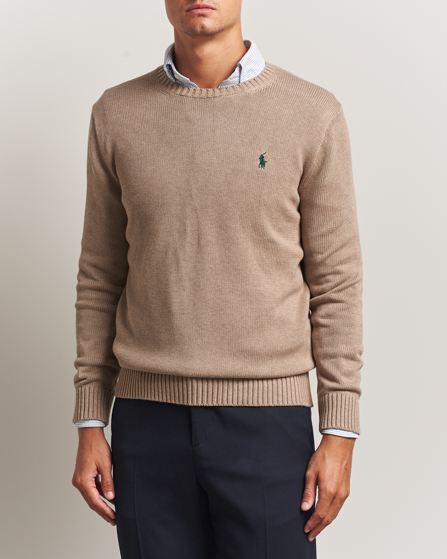 Homme | Pulls Et Tricots | Polo Ralph Lauren | Cotton Crew Neck Sweater Bronze Melange