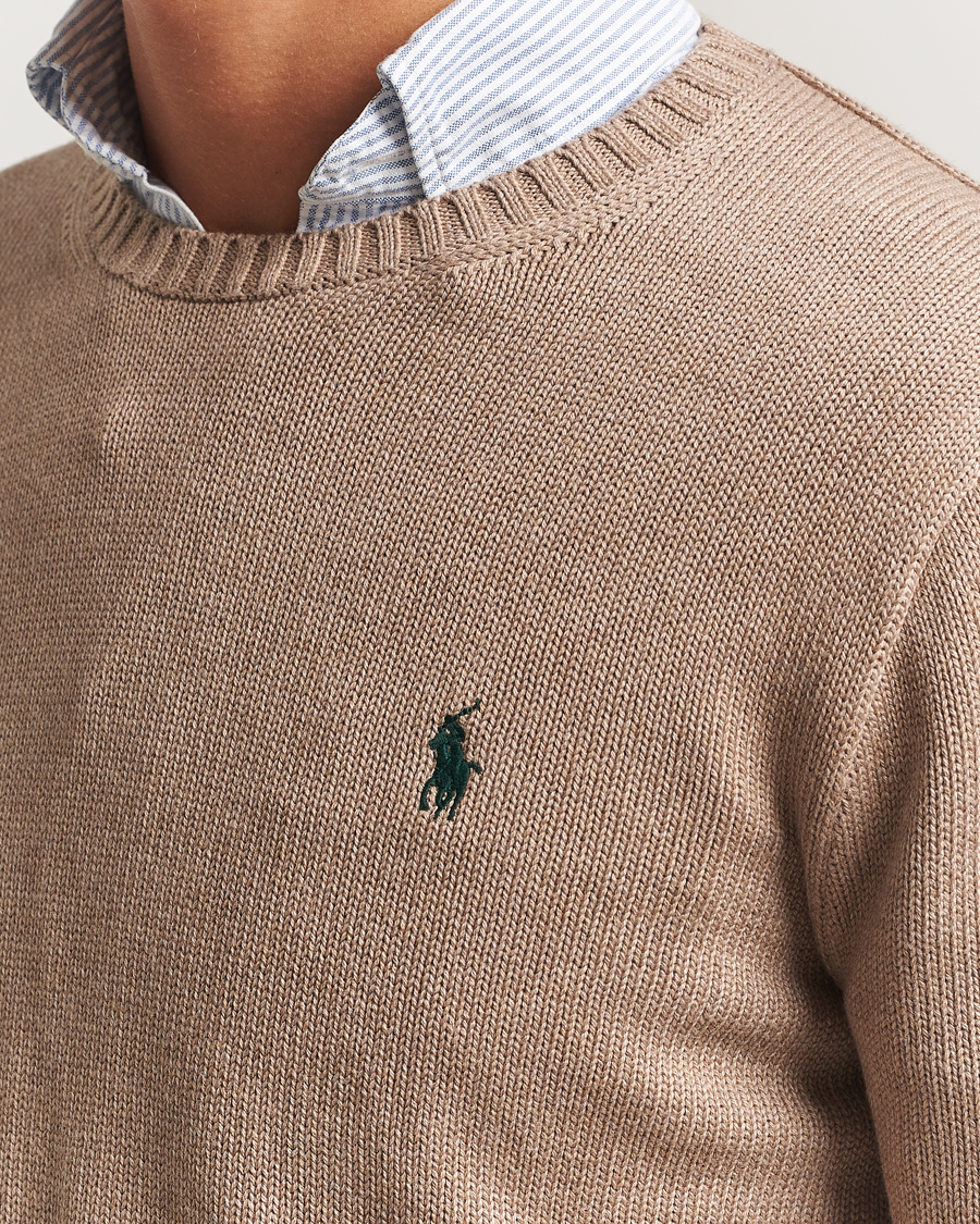 Homme | Pulls Et Tricots | Polo Ralph Lauren | Cotton Crew Neck Sweater Bronze Melange