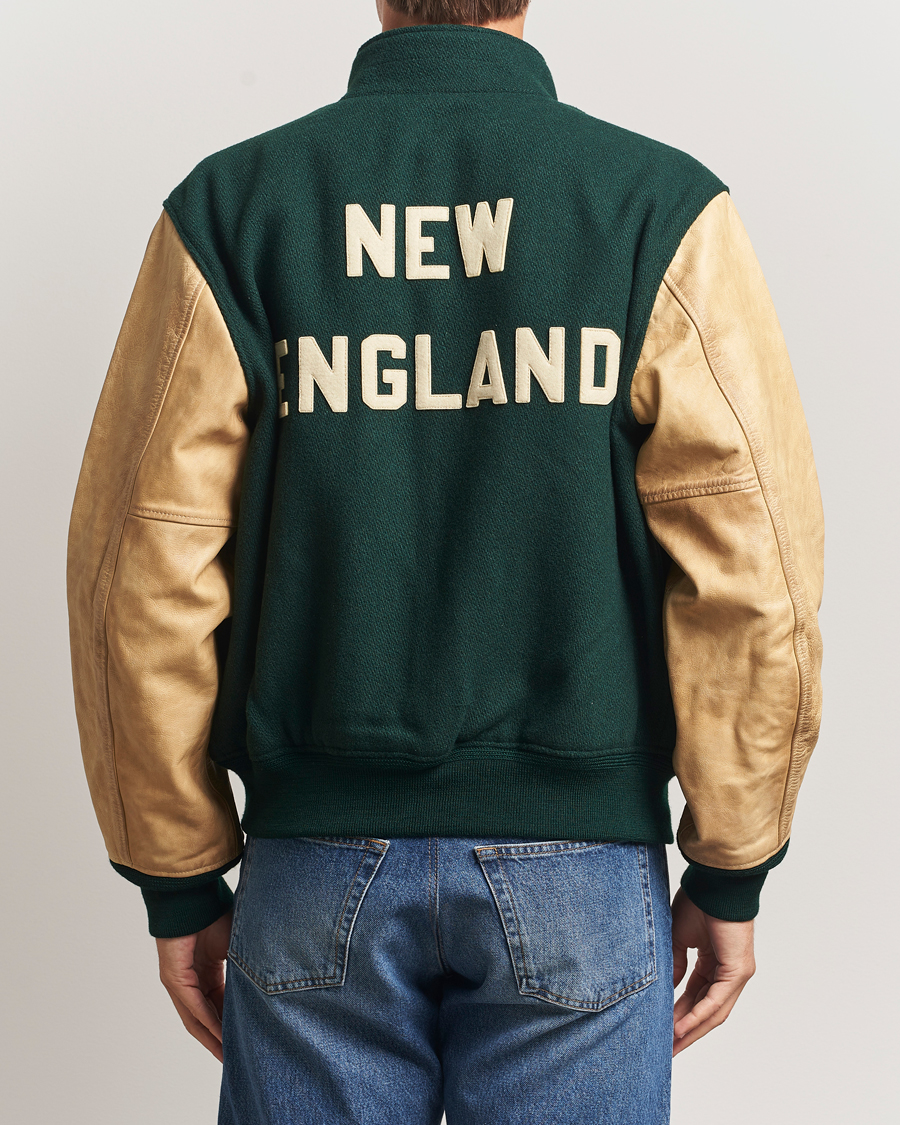 Homme | Manteaux Et Vestes | Polo Ralph Lauren | Varsity Wool/Leather Bomber Jacket Churchill Green