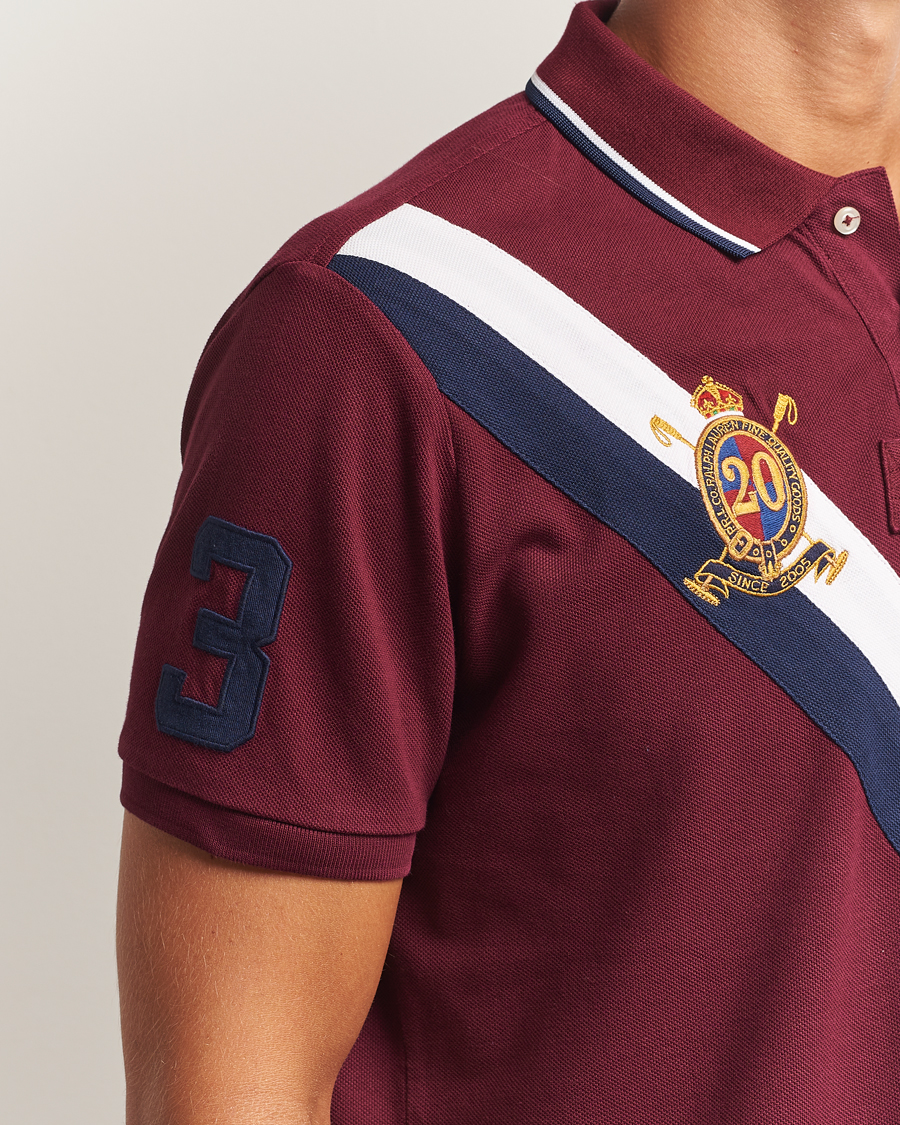 Heren | Polo's | Polo Ralph Lauren | Diagonal Stripe Big Pony Polo Classic Wine
