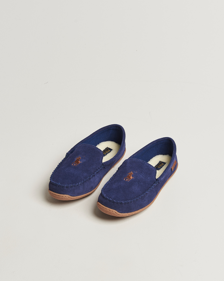 Homme | Sandales Et Mules | Polo Ralph Lauren | Brenan Slipper Navy Suede