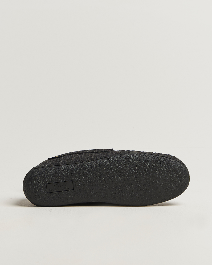 Homme | Sandales Et Mules | Polo Ralph Lauren | Brenan Wool Slipper Black/Cream