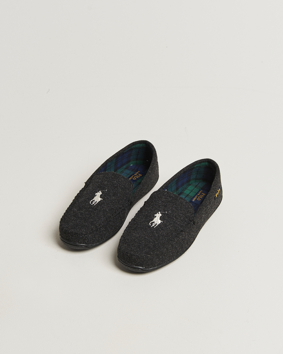 Homme | Sandales Et Mules | Polo Ralph Lauren | Brenan Wool Slipper Black/Cream