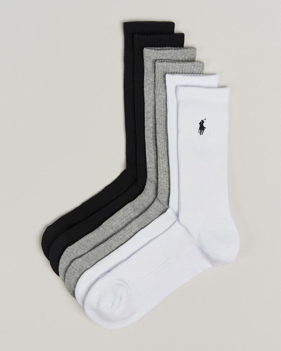 Homme | Sous-Vêtements Et Chaussettes | Polo Ralph Lauren | Polo Ralph Lauren6-Pack Crew SockGrey