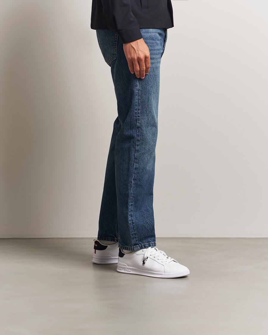 Homme | Baskets | Polo Ralph Lauren | Heritage Court Sneakers White/Navy/Red