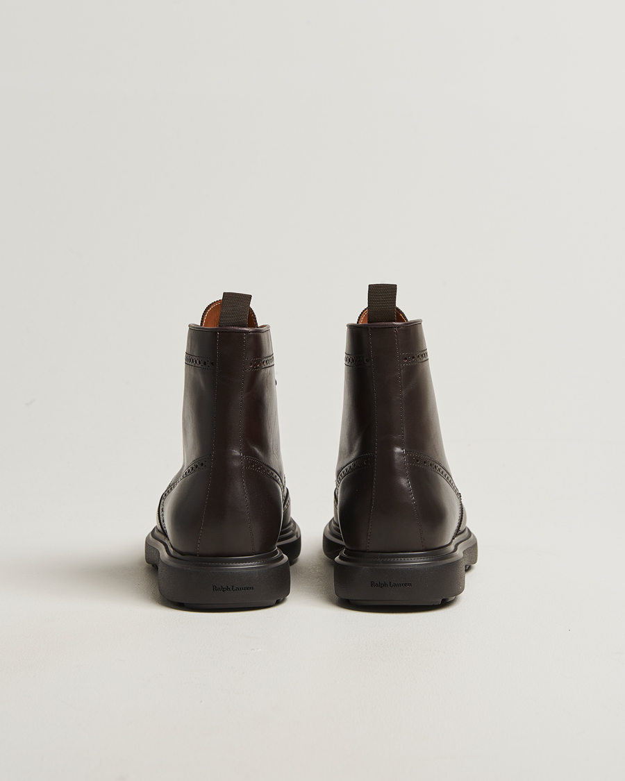 Heren | Laarzen | Polo Ralph Lauren | Martelli Brogue Boot Dark Brown Suede