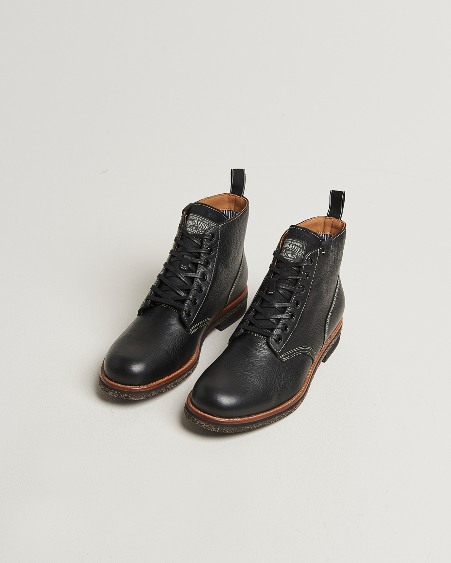 Homme | Bottes | Polo Ralph Lauren | Radford Oiled Leather Boot Black Calf