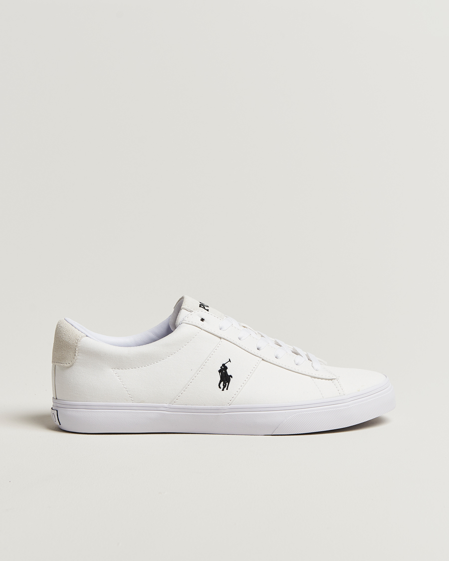 Heren | Sneakers | Polo Ralph Lauren | Sayer Canvas Sneakers White/Black