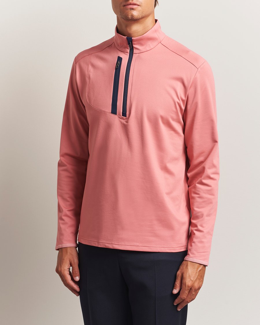 Homme | Pulls Et Tricots | RLX Ralph Lauren | Luxury Jersey Half Zip Desert Rose