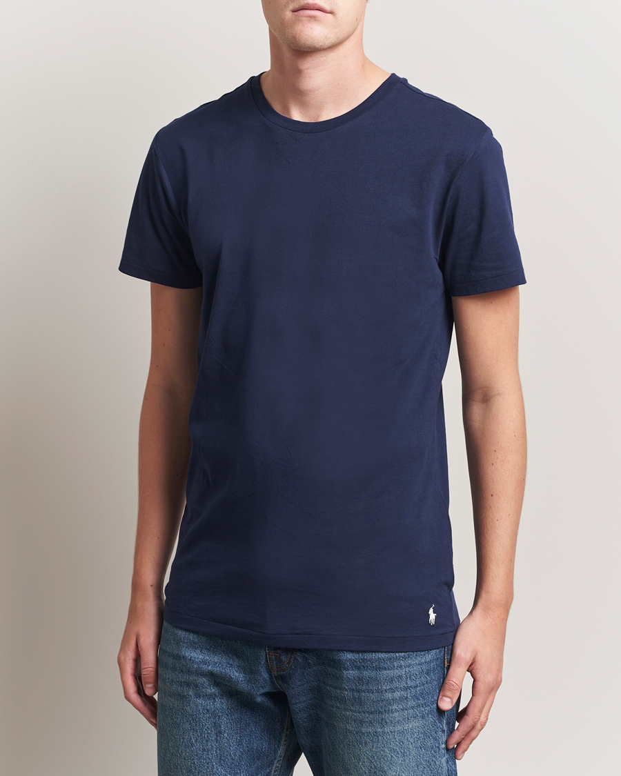 Homme | T-shirts | Polo Ralph Lauren | 3-Pack Crew Neck T-Shirt Blue/White/Navy