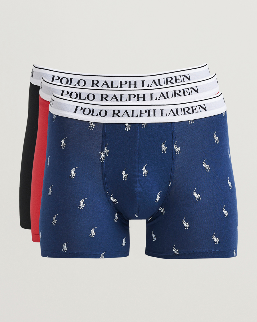 Heren | Ondergoed | Polo Ralph Lauren | 3-Pack Boxer Brief Navy/Red/Blue