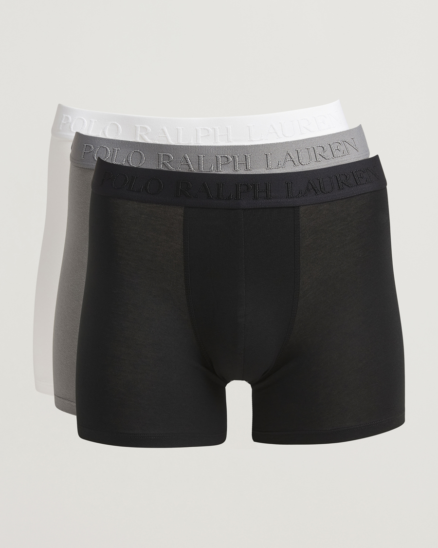 Homme | Sous-Vêtements Et Chaussettes | Polo Ralph Lauren | 3-Pack Boxer Briefs Black/Grey/White