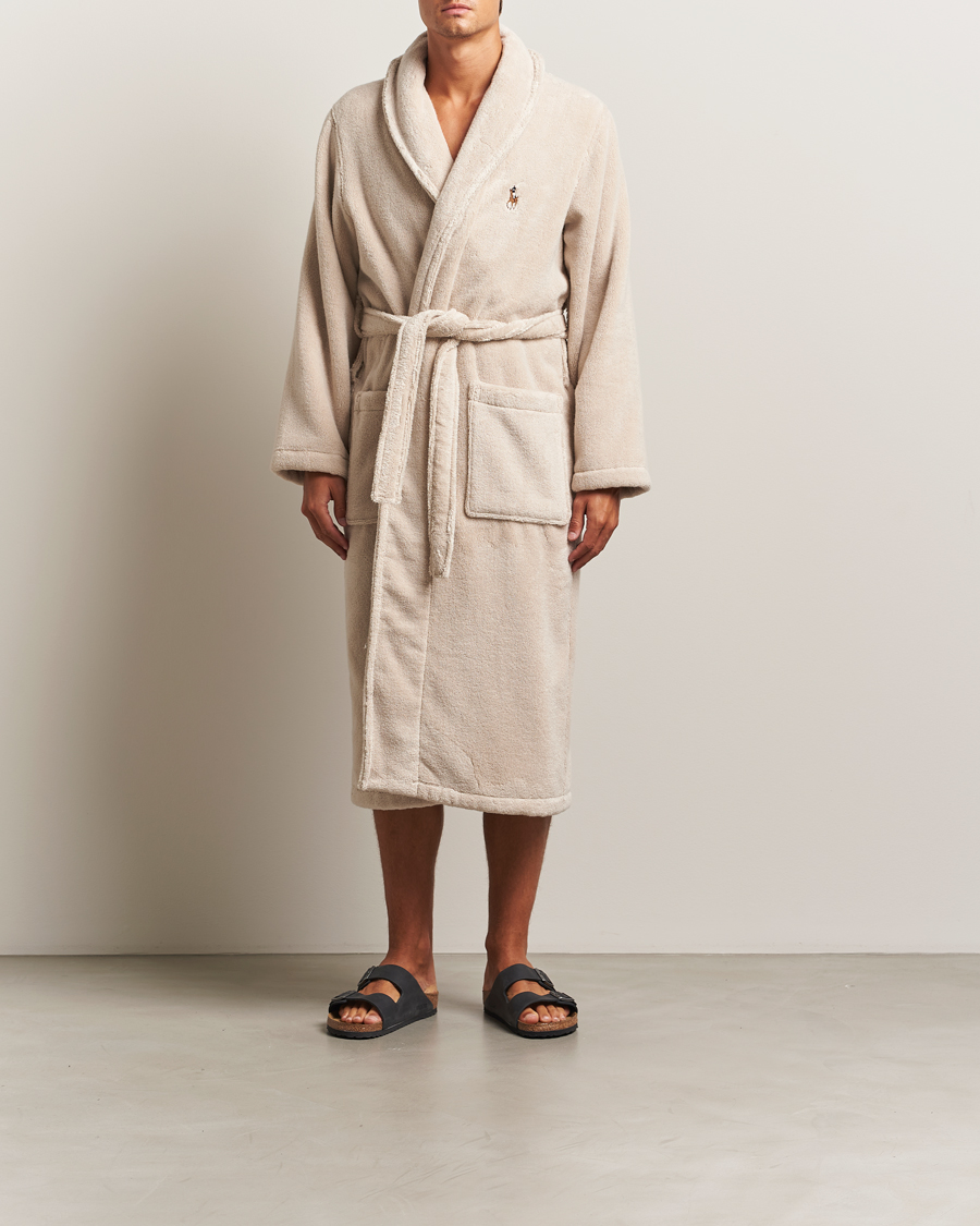 Heren | Pyjama's en gewaden | Polo Ralph Lauren | Cotton Terry Robe Khaki Stone