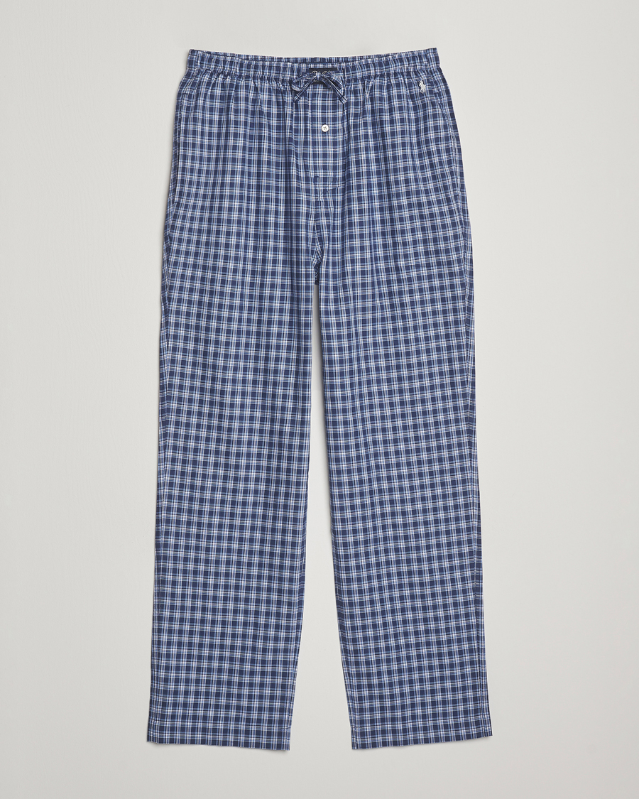 Homme | Peignoirs Et Pyjamas | Polo Ralph Lauren | Cotton Checked Pyjama Pants Navy
