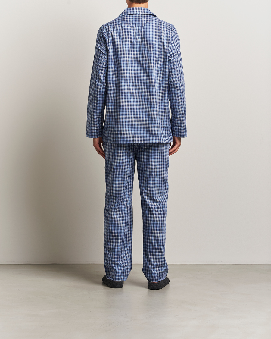 Homme | Peignoirs Et Pyjamas | Polo Ralph Lauren | Cotton Checked Pyjama Set Navy