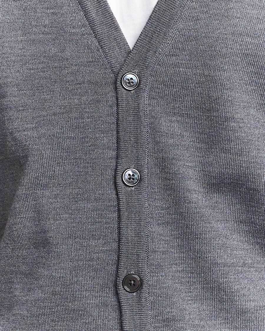 Homme | Pulls Et Tricots | Stenströms | Merino Cardigan Grey