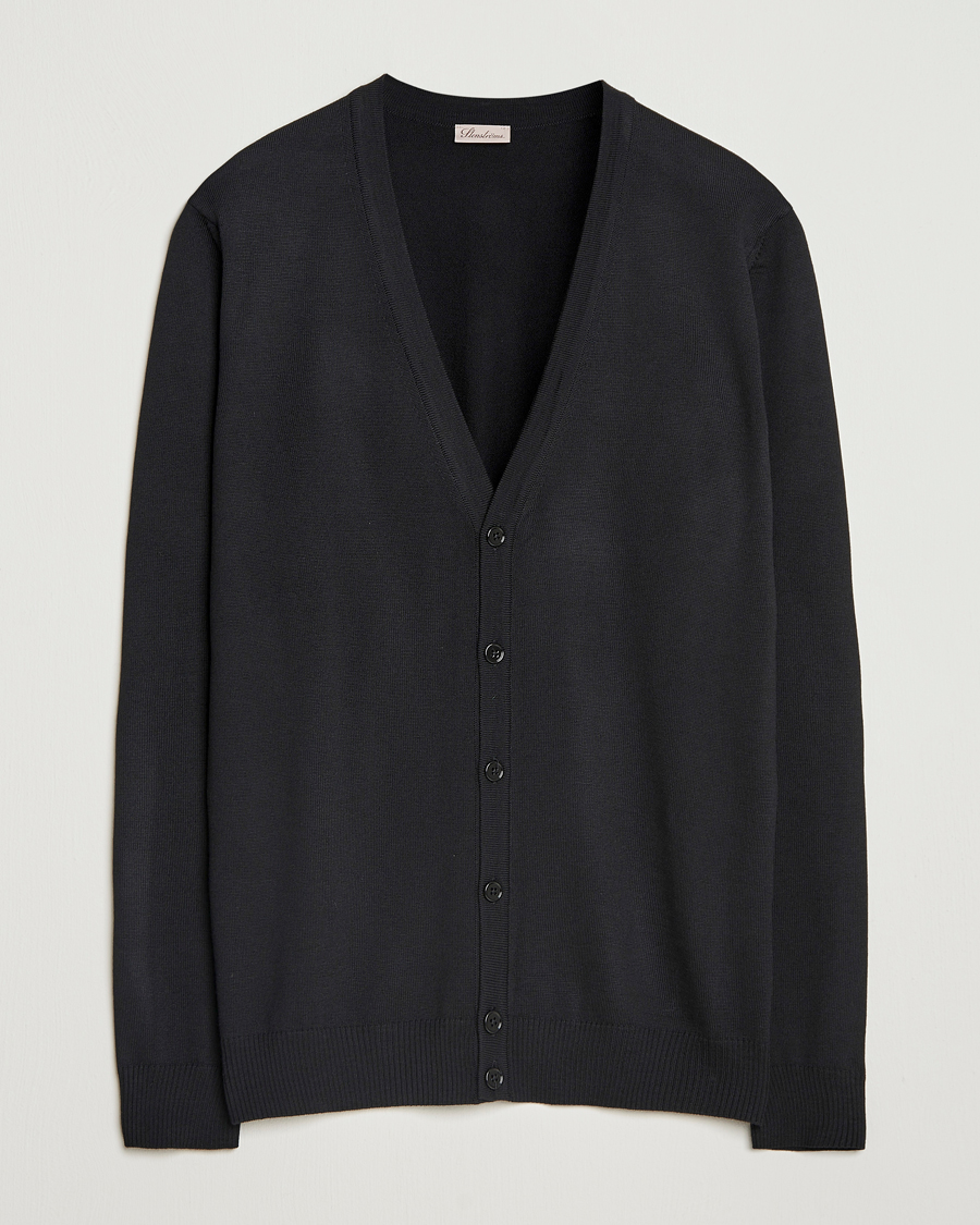 Homme | Pulls Et Tricots | Stenströms | Merino Cardigan Black