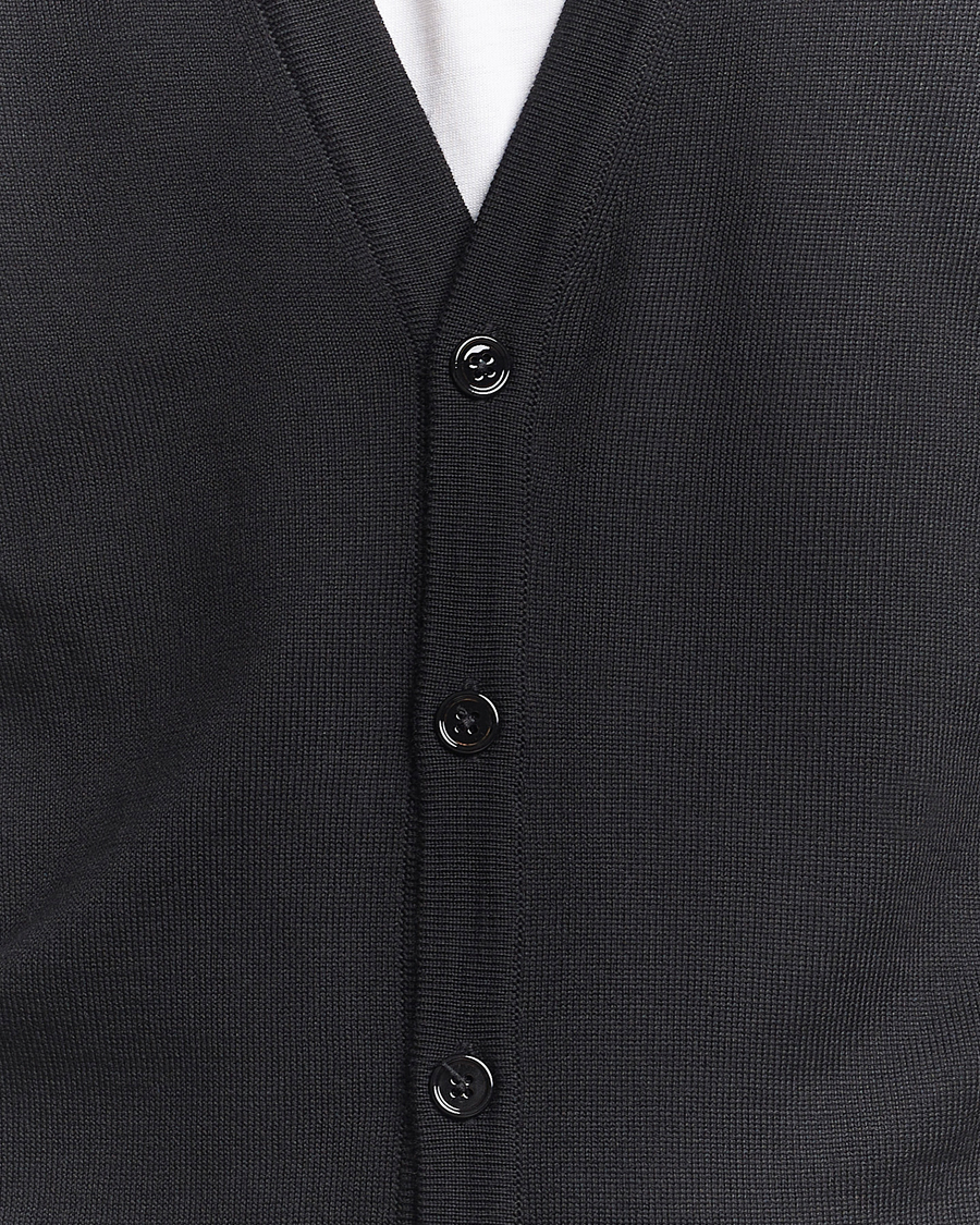 Homme | Pulls Et Tricots | Stenströms | Merino Cardigan Black