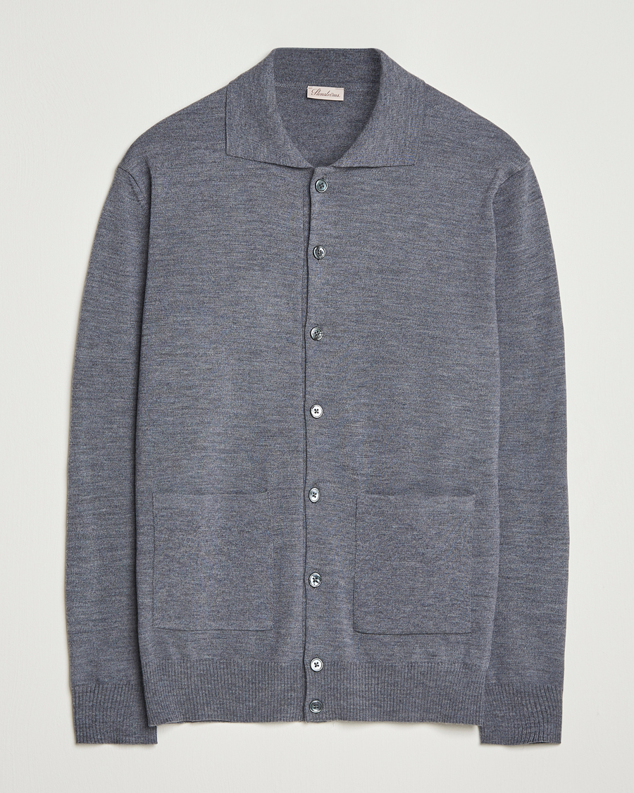 Homme | Pulls Et Tricots | Stenströms | Merino Pocket Cardigan Grey