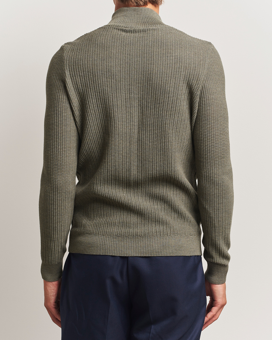 Homme | Pulls Et Tricots | Stenströms | Knitted Structure Cardigan Green