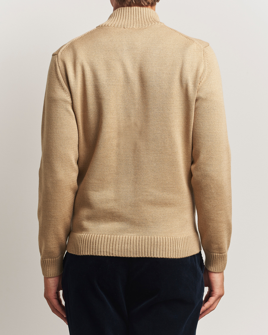 Homme | Pulls Et Tricots | Stenströms | Chunky Knitted Merino Cardigan Beige
