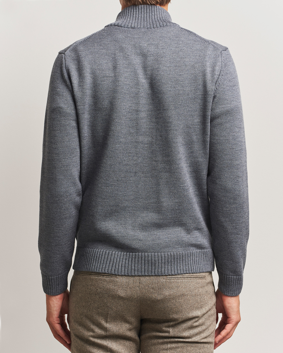 Homme | Pulls Et Tricots | Stenströms | Chunky Knitted Merino Cardigan Grey