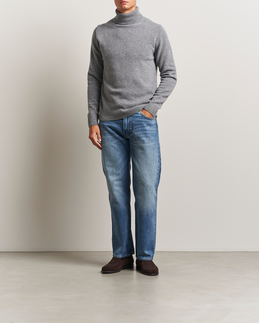 Homme | Pulls Et Tricots | Stenströms | Brushed Merino Rollneck Grey